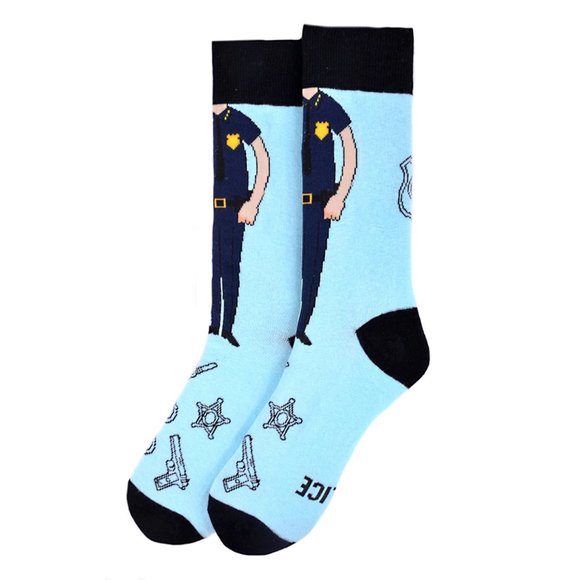 Men's Police Officer Novelty Socks - Picture 4 of 4